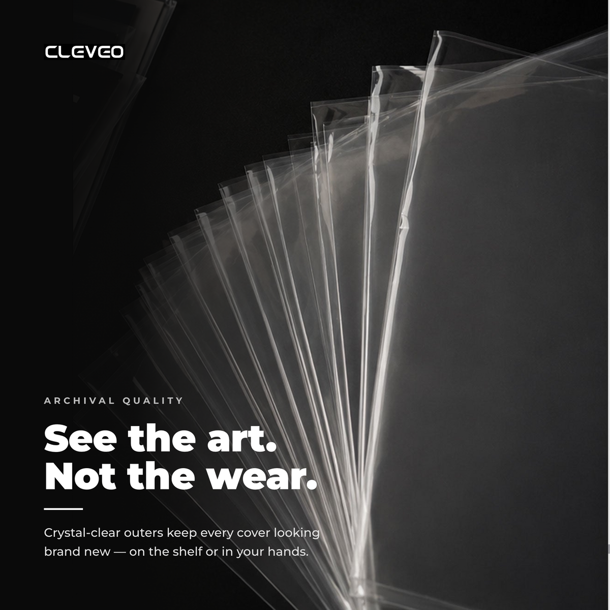 Cleveo Vinyl Record Inner & Outer Sleeves — Record Protection Pack